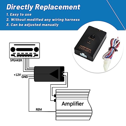 Adaptador de cable de alta a baja NuIth con encendido RCA automático 4