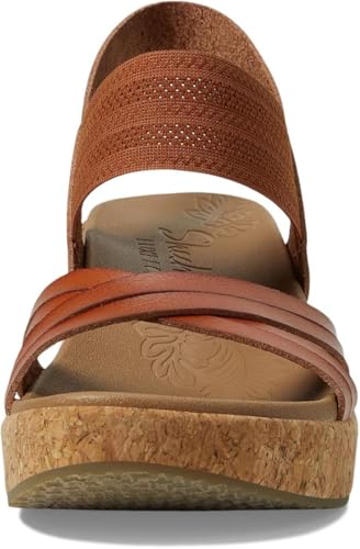 Skechers Women's BRYSTOL - NIGHT SKIES heel sandal, Luggage 7.5 M