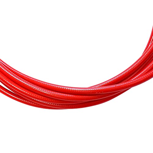 cyclingcolors Bowdenzughülle 7mm Inner 2,5mm Motorrad 2m Moped Mofa Hülle Bremszughülle Kabelgehäuse (Rot)