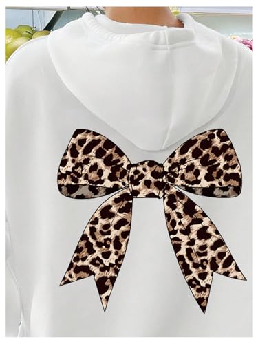 Floerns Cute Hoodies for Girls Graphic Fleece Long Sleeve Hooded Sweatshirts Kids Clothes Tops4