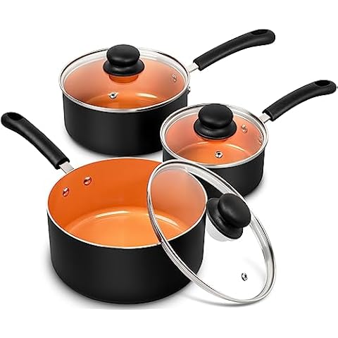 MICHELANGELO Ceramic Nonstick Saucepan Set Cover