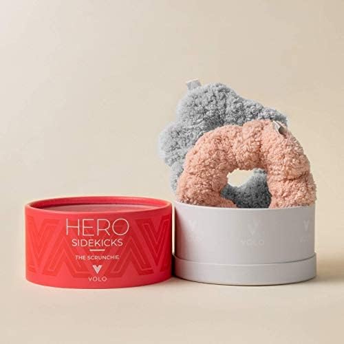 VOLO Hair Drying Scrunchie - Ultra Soft, Anti-Frizz, Breakage Free, Absorbent - 2 Pack