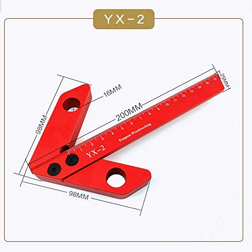Centro Finder Per Legno E Metallo | Strumento Per Trovare Il Centro | Plastica ABS Rossa - Foto 4