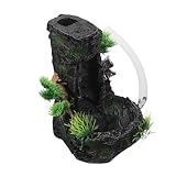 ifundom Decoración para Acuarios con Roca de Resina Resistente y Cascada de Arena Móvil Ornamento Paisajístico Natural para Peceras de Peces Dorados y Terrarios de Reptiles Fácil