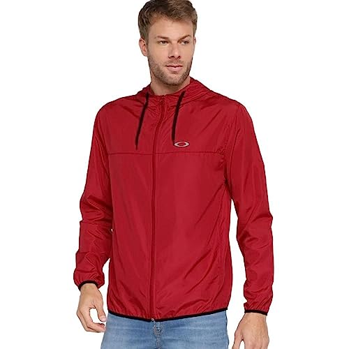 Jaqueta Oakley Oakley Masculina Windbreaker, Vermelho, G