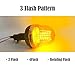 AGP.1978 LED Emergency Flashing Amber Rotating Beacon Strobe Lights for Tractor Forklift Truck Tractor Snow Plow 60 LEDs 12V DC (I-Shaped Bracket)