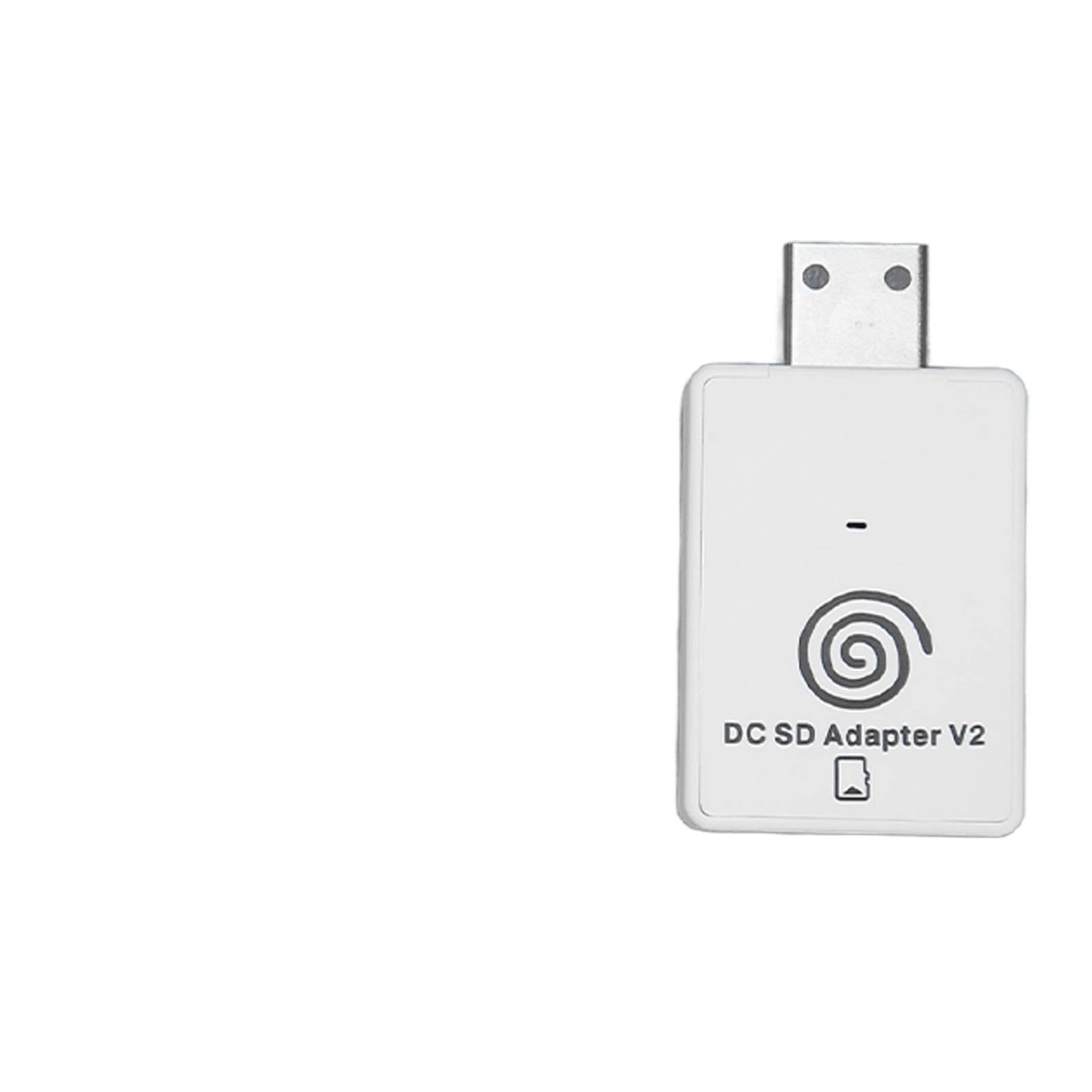 Generic Lector de Tarjetas de Consola de Juegos para Dreamcast, Adaptador de Lector de Tarjetas de Almacenamiento de Memoria de 128 GB con Indicador de Estado LED - Plug and Play, Material ABS