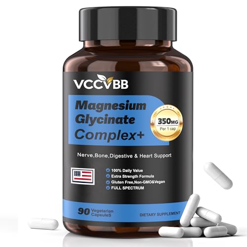 12-in-1 Magnesium Glycinate, Citrate, Malate & Taurate Blend 350mg | 90 Vegan Capsules
