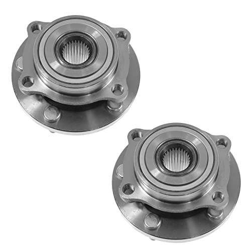 Image of TRQ Front Wheel Bearing and Hub Assembly Set 2 Piece for 06-12 Mitsubishi Eclipse 09-12 Galant 04-07 Galant GTS 04-06 LS 07-08 Ralliart 04-08 Endeavor 10-11 Endeavor
