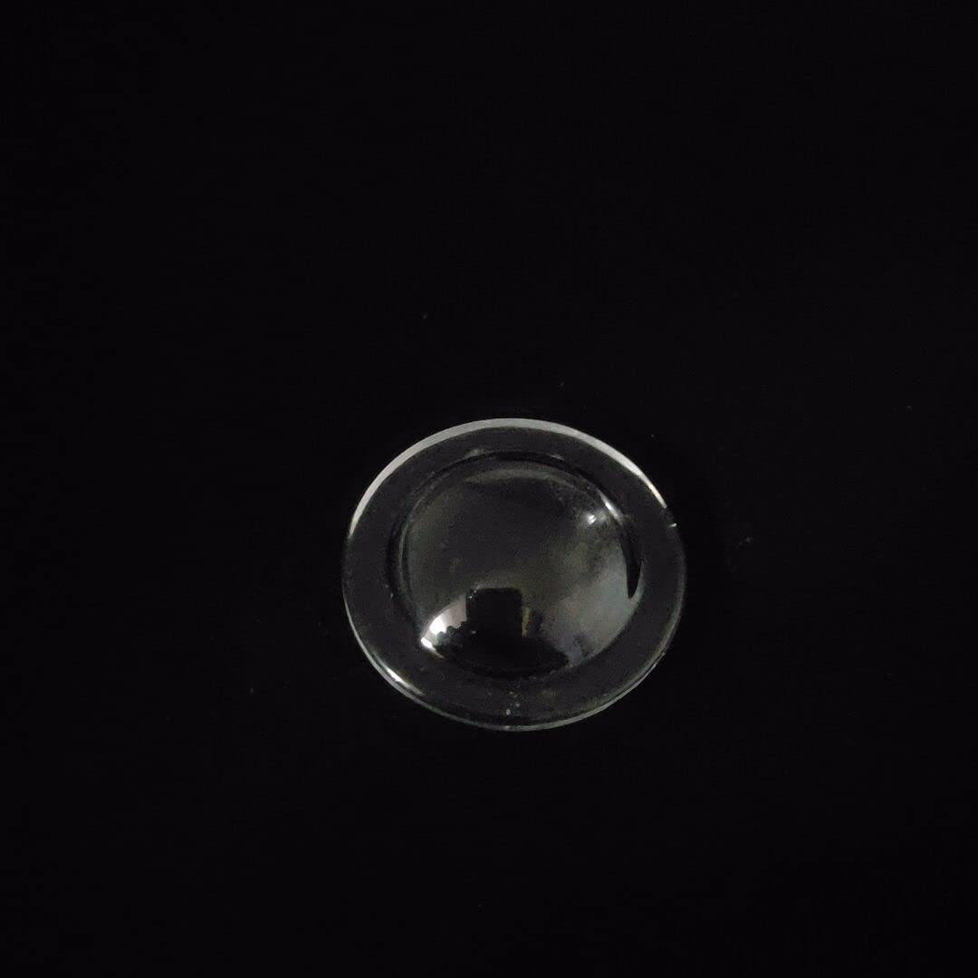 GatherTOOL 1PC LED Lens Dia 50mm/52mm Plano-Convex Glass Lens Height 15mm/18mm Convex Lens Condenser Optical Focusing Transparent Surface Flashlight Photics (Color : D50mmH15mm)