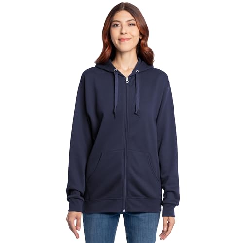 Image of Fruit of the Loom Eversoft Fleece Full Zip Hoodie Sweatshirt