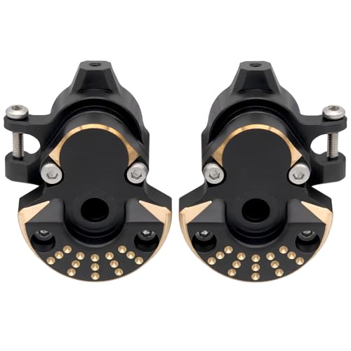 Redcat Ascent 18 70g 2 Pcs Black Coating Brass Steering Knuckle and Front Outer Portal Housing for 1/18 RC Crawler Redcat Ascent 18 Upgrades Parts