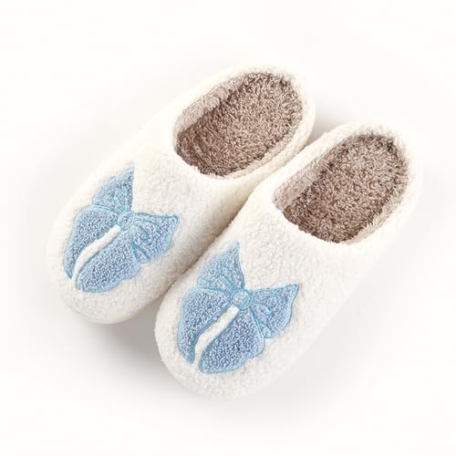 Image of Halloween Pumpkin Slippers for Womens Mens Cute Cartoon Slippers Plush Warm Memory Foam Shoes