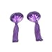 Bommi Fairy Damen Nippel Cover Natürliches Silikon Pailletten und Quastenschwänze Sequin Pasties Lingerie Brust Blütenblatt Pasty Kleber Wiederverwendbar 1 Paar (Lila)…