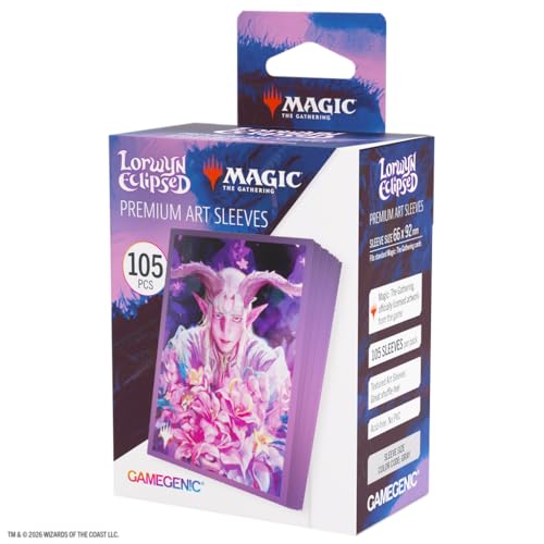 Gamegenic MTG Lorwyn Eclipsed Sleeves Dawnhand Eulogist, accessorio da gioco, custodie stampate a colori, finitura testurizzata, multilingue