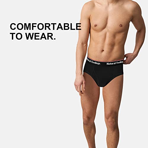 Natural Feelings Mens Underwear Briefs Mens Cotton Briefs for Men Pack with Fly S-XXL3