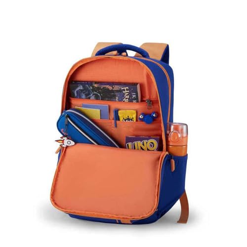 Image of American Tourister Sest 3.0 Style 02, Large 3 Compartment Backpack, 25L with Spacious Interiors Bags For School, Office, College, Gift For Men & Women - Blue