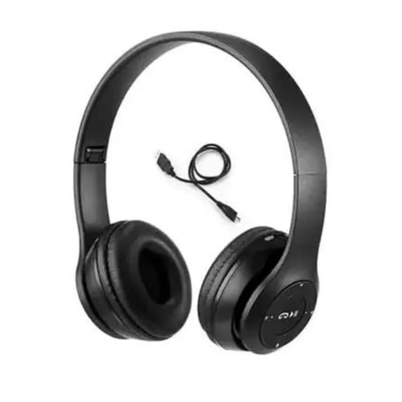 Image of P47 Wireless iC-10 Headphone with Mic & SD Card Slot Bluetooth Headset