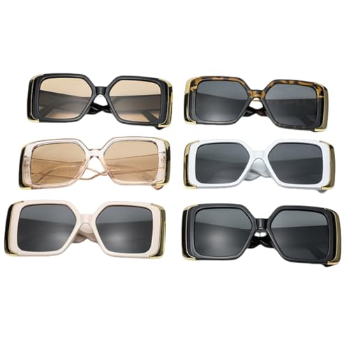 Lunettes de soleil vintage à verres teintés et monture léopard-noir chic