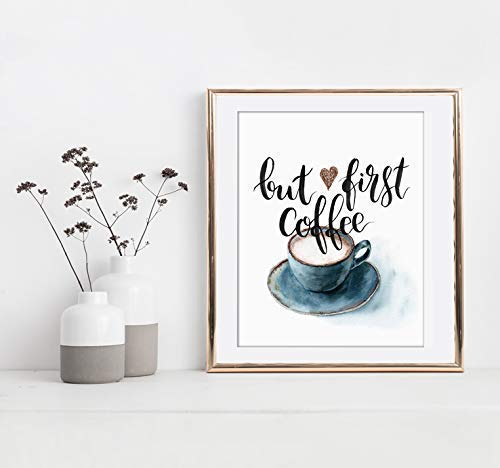 But First Coffee Wall Art Print - Unframed - 8x10