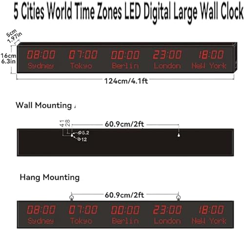 Mcbe An Digital Multiple Time Zones Clock image product image