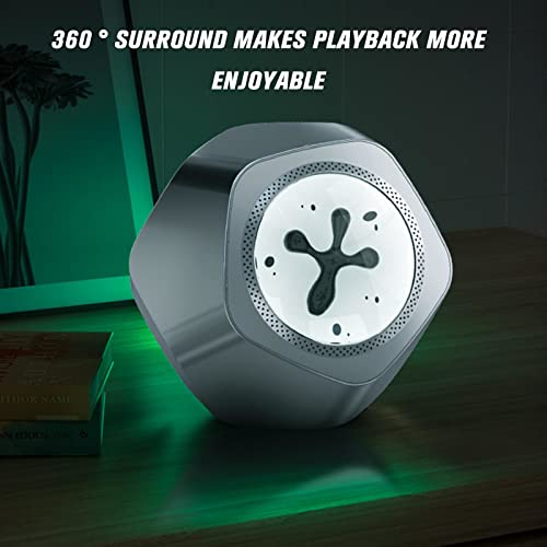 Haut-parleur Bluetooth fluide magnétique blanc avec son surround 360° - 4