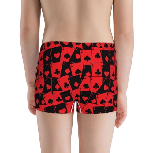 Boys' Cotton Boxer Brief Soft Underwear-Playing Cards3