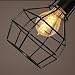 Retro Vintage Industrial Colgante de Luz,Lámpara de Techo Luz Colgante Retro Negro...