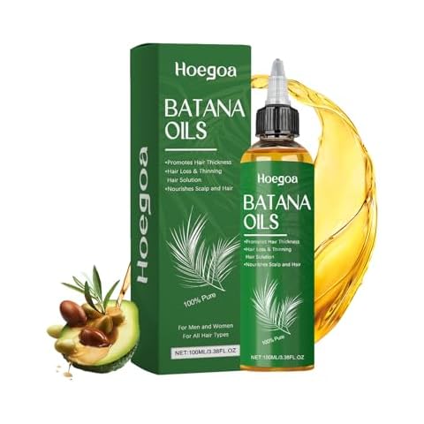Hoegoa Batana Oil for Hair Growth - 100% Pure & Natural for Thicker, Stronger Hair Nourishes Protects Hair with Palm oil - 3.38 FL OZ Cover