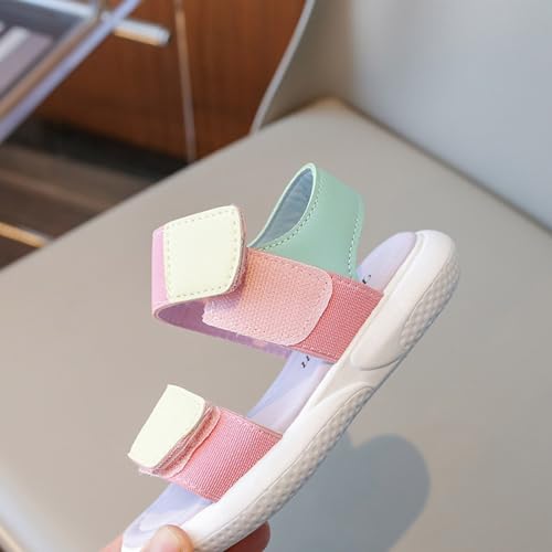 IWIHMIV Boys Girls Sandals Summer Outdoor Athletic Kids Sport Water Shoes Girls Comfortable Flat Non Slip Sandals3