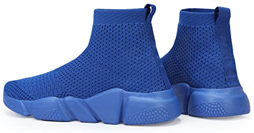 Image of Santiro Walking Shoes for Men Lightweight High Top Sneakers Breathable Knit Athletic Running Shoes Fashion Gym Sports Shoes