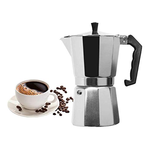 Haushaltskaffeemaschine Kaffeemaschine Aluminium Mokka Espresso Perkolator Kaffeemaschine Moka 1 Tasse 3 Tasse 6 Tasse 9 Tasse 12 Tasse Herd