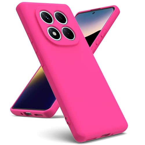 Oududianzi   Funda Compatible con Xiaomi Redmi Note 14 Pro 5G / Poco X7 5G [Carcasa de Silicona Líquida][Interior de Microfibra] Carcasa Antigolpes Protección Gel Ultra Suave Funda   Barbie en Polvo