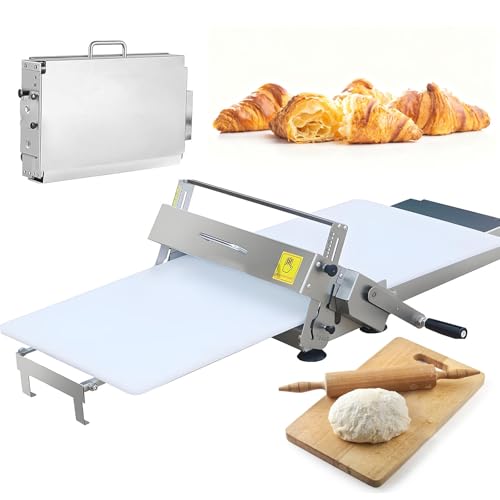 AUTUMFLATGAO Máquina para Extender La Masa Plegable, Máquina Manual Laminadora De Masa, Laminadora Profesional De Hojaldre, Máquina para Amasar con Espesor Ajustable, Acero Inoxidable m300 AUTUMFLATGAO Máquina para Extender La Masa Plegable, Máquina Manual Laminadora De Masa, Laminadora Profesional De Hojaldre, Máquina para Amasar con Espesor Ajustable, Acero Inoxidable m300