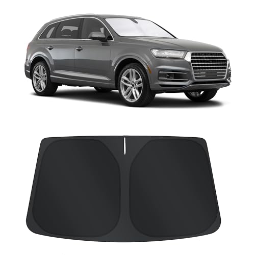 TINGLU Sun Shade for Audi Q7 SUV 2016-2024 2025 Accessories Windshield Sun Shade Window Shade UV...