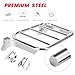 kekykm Softail Holdfst Sissy Bar Upright Luggage Rack Compatible with Harley Davidson Low Rider FXLR FXLRS FXLRST Sport Glide FLSB Fat Bob FXFB FXFBS 2018-Later Chrome