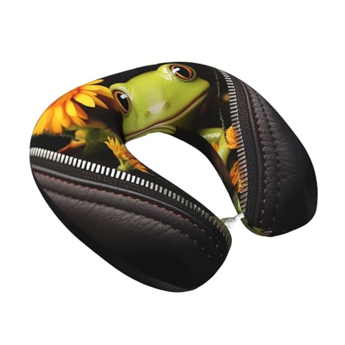 Almohada U Espuma Viscoelástica Tamaño Ajustable Negro miniatura 2