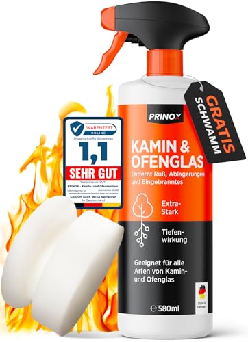 Kaminscheibenreiniger 580ml extra stark - Kaminglasreiniger gegen...