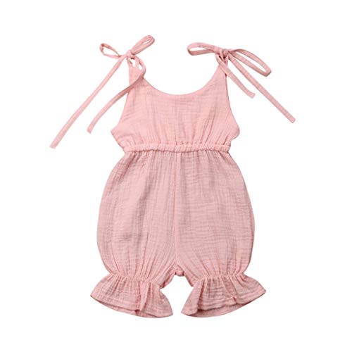 Monos de Niño Verano Pantalones Cortos POLP Tops Sin Tirantes Mameluco Bebe Niña Ropa De Vestir Niño Y Niña Disfraz Bebe Recien Nacido 1PC