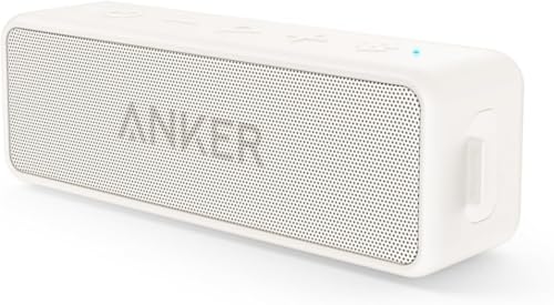Anker soundcore 2 Bluetooth Lautsprecher, Fantastischer Sound, Enormer Bass mit Dualen Bass-Treibern, 24h Akku, Verbesserter IPX7 Wasserschutz, Kabelloser Lautsprecher für iPhone,...