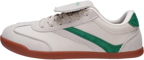 Image of WHITIN Wide Toe Box Barefoot Shoes for Women + Fashion Tennis Sneakers + Trendy Fold-Over Tongue