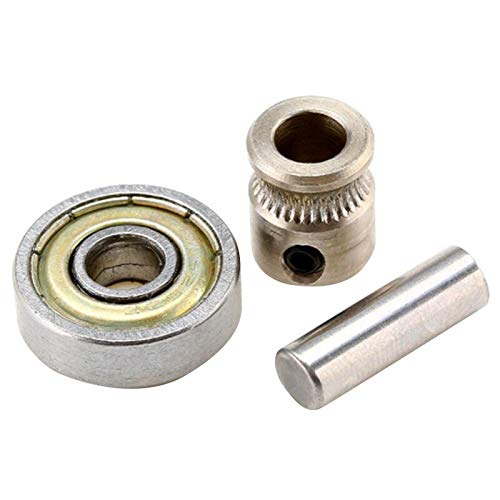 Lysee 3D Printer Parts & Accessories - 3D Printer Extruder Gears 625ZZ Bearings Shafts Kit for Mk3 MMU2 Ball Bearing Set Prusa I3 MK2.5/MK3 Multi Materials 2.0 - (Color: Silver)