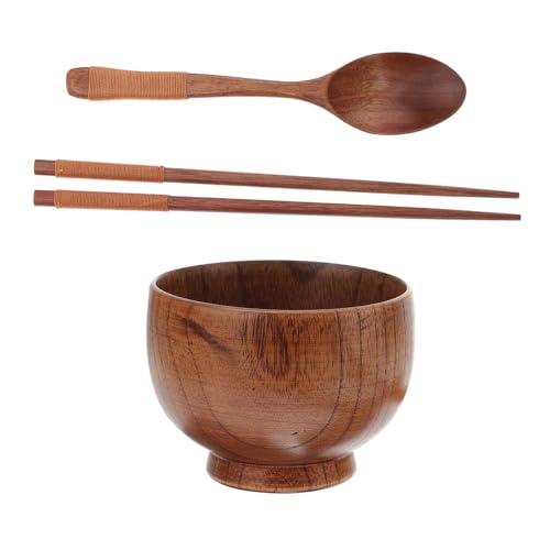 ROMISBABA 日式酸?木製防? 用スープボウル 自然素材 健康 環境配慮 食洗機対応 サラダやご飯にも適した多用途木製食器