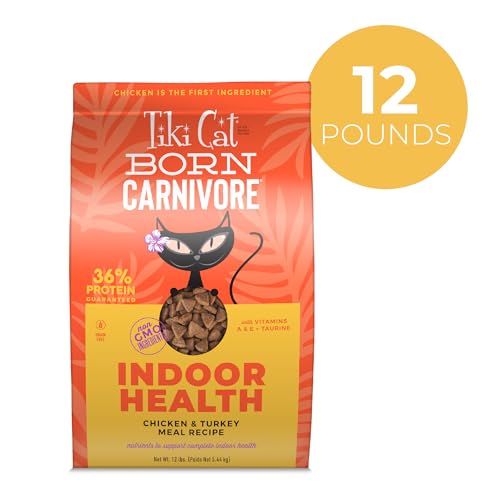 Image of Tiki Cat Born Carnivore Indoor Health, Chicken & Turkey Meal, 12 lbs Bag