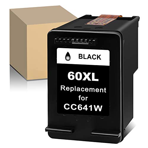 ATOPolyjet Remanufactured Ink Cartridge Replacement for HP 60 XL 60XL CC640WN (Black) Compatible with Photosmart C4700 C4795 C4600 D110a Deskjet D2680 F4210 F2430 D1660 D2660 Envy 120 100 114 Printer
