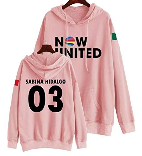 Moletom Infantil Now United Personalizado Sabina Hidalgo (Preto, 8)