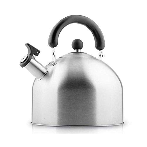 Wasserkocher 6Lmodern Whistling Herdplatte, 304 Edelstahl Teekanne, Verbrühschutz, Induktionskochfelder, Gasherd Home Camping