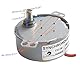 CHANCS Synchronmotor TYC-50 24V AC 1/1.2RPM CCW 4W Kleiner Elektromotor Drehkranzgetriebe für Katzentoilettenboden Förderbänder