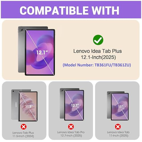 Image of TGK Flip Cover for Lenovo Idea Tab Plus 12.1 inch Tablet Case TB361FU TB361ZU with Stylus Holder (Peach)
