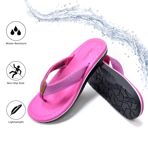 Image of AEROTHOTIC Beach Sandals for Woman Non Slip Flip Flops Quick Dry Slippers
